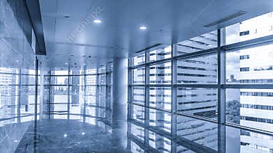 Corridor of modern commercial building