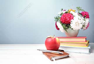 Teachers day empty space background.