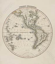 Old map of the world