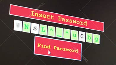 Random code generator to find the password