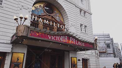 Victoria Palace Theatre in London - LONDON, ENGLAND - DECEMBER 16, 2018