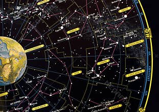 Constellation star map