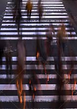 People crossing the street