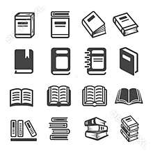 Book icon set