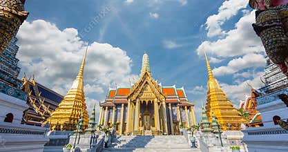 Wat Phra Kaew Ancient temple religion in Thailand
