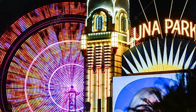 Luna Park with Ferris wheel