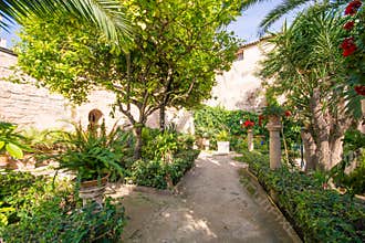 Historic bath. Banys arabs in Palma de Mallorca