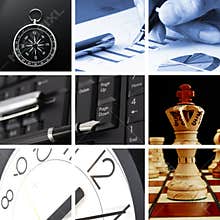 Collage of business or finance