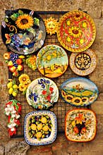 Ceramic shop in Italy