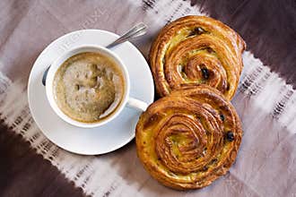 Coffee and danish pastry