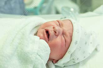 Newborn baby after birth
