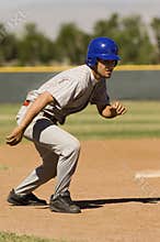 Baseball player running