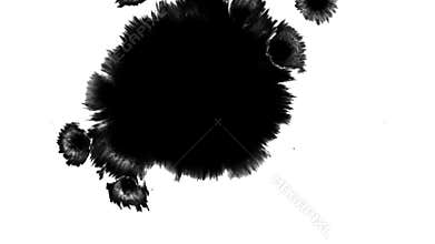 Ink flowing on white background