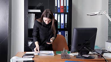 The girl spy has penetrated into the main office of the corporation and more secret information