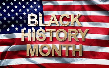 Black History Month African-American History Month  background design for celebration and recognition in the month of February