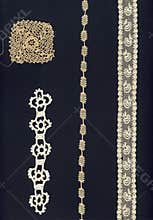 4 different 1800 laces