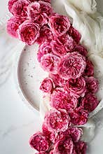 Edible roses and rose petals