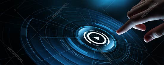 Video Marketing Advertising Businesss Internet Network Concept