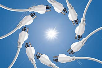 Solar Energy & Power Needs Concept
