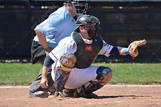 Baseball Game Action Photo from the Intercounty Baseball League