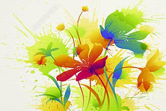 Flower painting