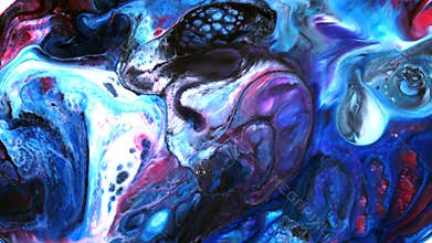 Abstract colorful paint liquid artistic movement