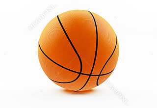 Basketball isolated on white