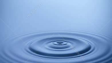 Slow motion Water drop splash into calm water - shot with ultra high speed camera