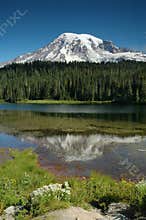 Reflection lake at Mount Rainier, Washington State