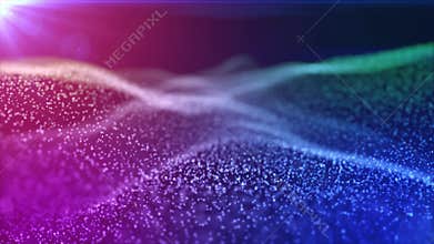 Digital  background Abstract polygonal space background with connecting lines Connection structure.HUD  Science background.