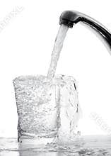 Running water from tap