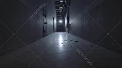 Walking through a prison path