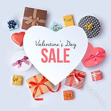 Valentines day sale concept
