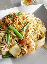 Fried seafood noodles, asian style