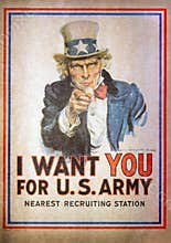 Uncle Sam I Want You for the U.S. Army Recruitment Poster by Jam