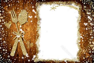 Background for write Christmas menu