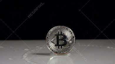 Bitcoin in a soap bubble