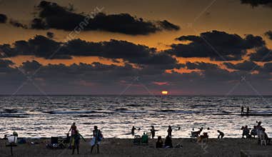 Caesarea in sunset