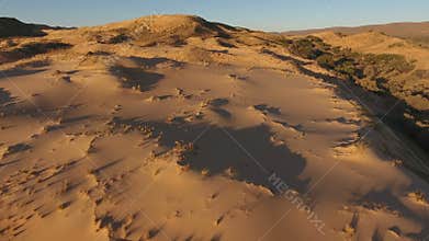 Aerial view of sand dunes - South Africa