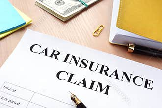 Car insurance claim form.
