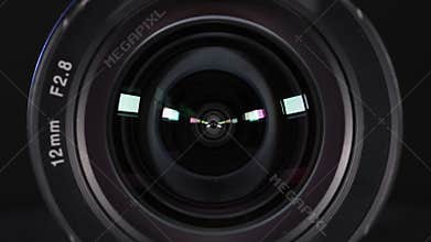 Camera lens with reflection