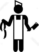 Butcher Pictogram vector