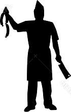 Butcher Silhouette vector