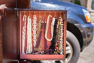 Jewelry being sold by street vendor