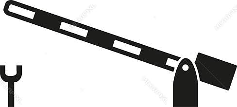Railway barrier vector