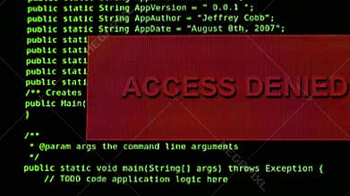 Virus atack. Some programmers code in green color on black screen