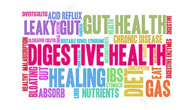 Digestive health word cloud