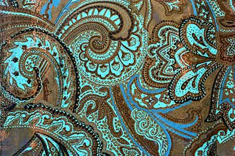 Layered paisley pattern