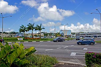 Warrens Commercial area Roundabout, Barbados