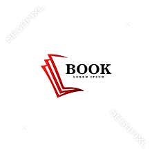 Book logo vector art. Logo template for your business
